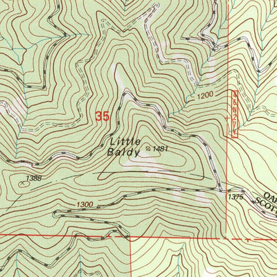 United States Geological Survey Horse Creek, CA (2001, 24000-Scale) digital map