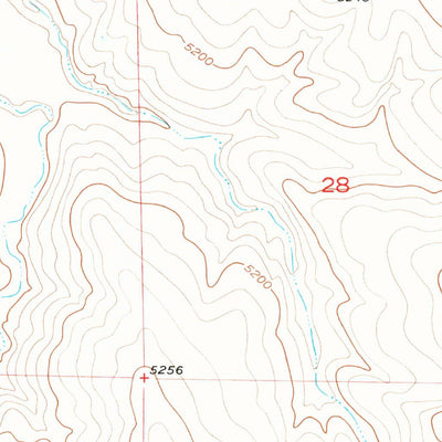 United States Geological Survey Horse Creek, CO (1952, 24000-Scale) digital map