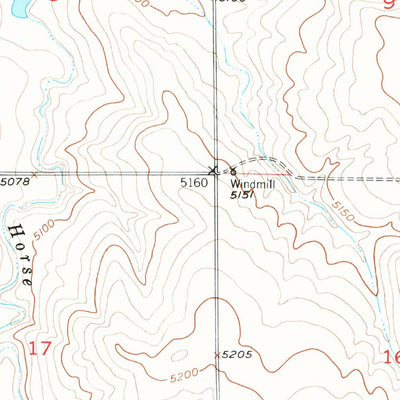 United States Geological Survey Horse Creek, CO (1952, 24000-Scale) digital map