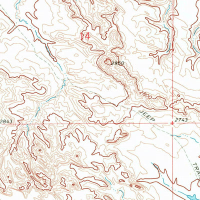 United States Geological Survey Horse Creek, MT (1969, 24000-Scale) digital map
