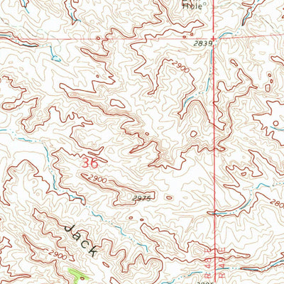 United States Geological Survey Horse Creek, MT (1969, 24000-Scale) digital map