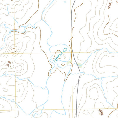 United States Geological Survey Horse Creek North, TX (2019, 24000-Scale) digital map