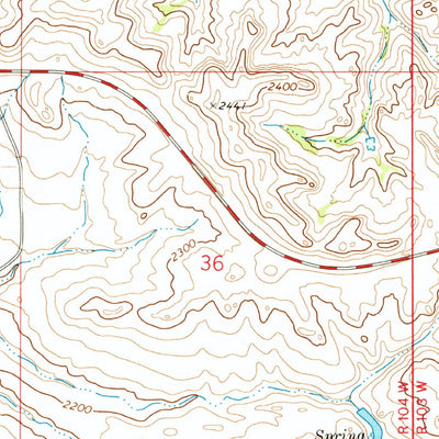 United States Geological Survey Horse Creek School, ND (1972, 24000-Scale) digital map