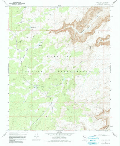 United States Geological Survey Horse Flat, AZ (1968, 24000-Scale) digital map