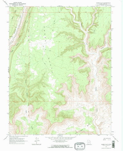 United States Geological Survey Horse Flat, UT (1964, 24000-Scale) digital map