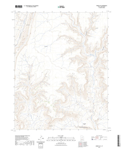 United States Geological Survey Horse Flat, UT (2023, 24000-Scale) digital map