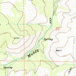 United States Geological Survey Horse Heaven Creek, OR (1968, 24000-Scale) digital map
