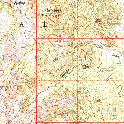 United States Geological Survey Horse Heaven Mountain, NV (1956, 62500-Scale) digital map