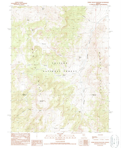 United States Geological Survey Horse Heaven Mountain, NV (1990, 24000-Scale) digital map