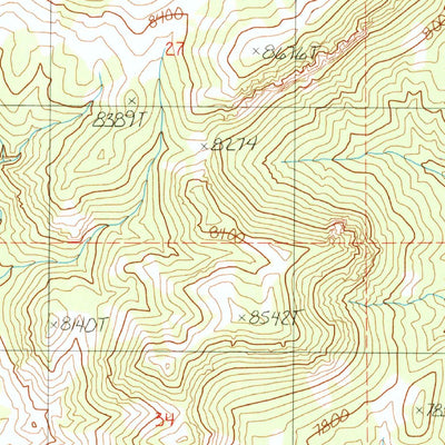 United States Geological Survey Horse Heaven Mountain, NV (1990, 24000-Scale) digital map