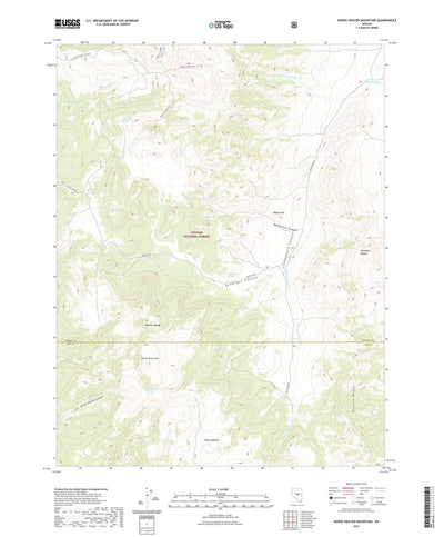 United States Geological Survey Horse Heaven Mountain, NV (2021, 24000-Scale) digital map