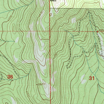 United States Geological Survey Horse Hill, MT (1997, 24000-Scale) digital map
