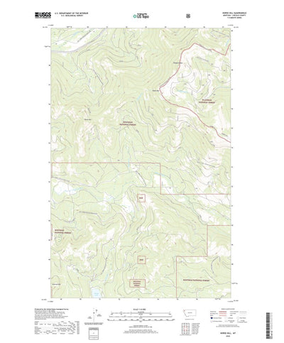 United States Geological Survey Horse Hill, MT (2020, 24000-Scale) digital map
