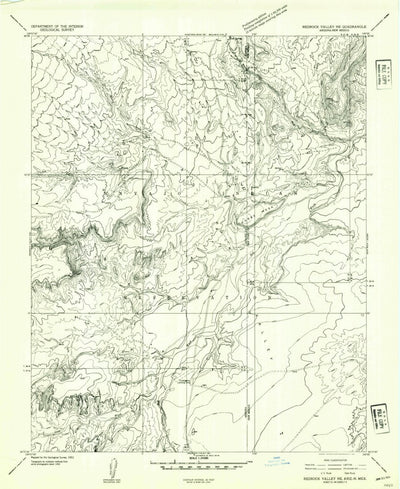 United States Geological Survey Horse Mesa, AZ-NM (1953, 24000-Scale) digital map