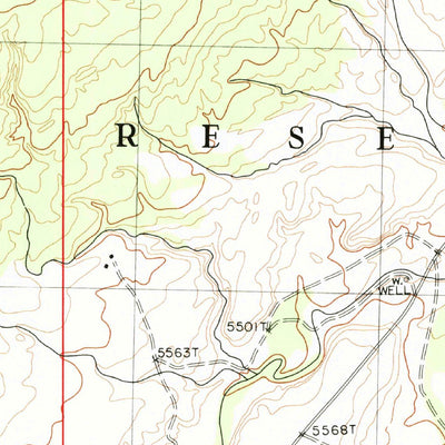 United States Geological Survey Horse Mesa, AZ-NM (1982, 24000-Scale) digital map