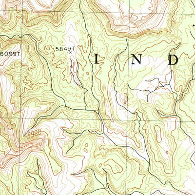 United States Geological Survey Horse Mesa, AZ-NM (1982, 24000-Scale) digital map