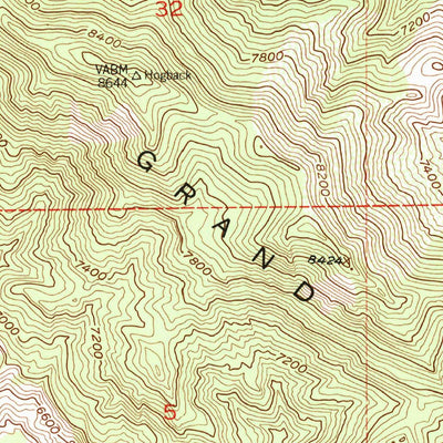 United States Geological Survey Horse Mountain, CO (1952, 24000-Scale) digital map