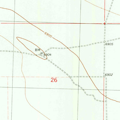 United States Geological Survey Horse Mountain East, NM (1981, 24000-Scale) digital map