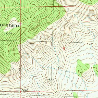 United States Geological Survey Horse Mountain East, NM (1981, 24000-Scale) digital map