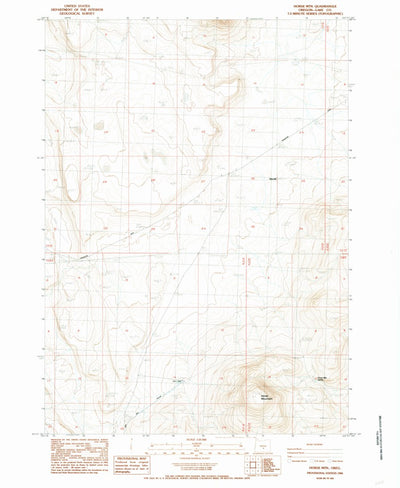 United States Geological Survey Horse Mountain, OR (1984, 24000-Scale) digital map