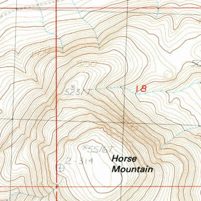 United States Geological Survey Horse Mountain, OR (1984, 24000-Scale) digital map