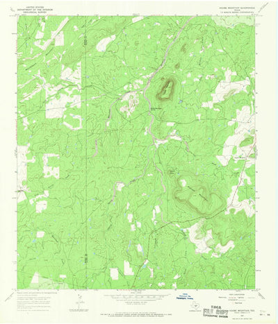 United States Geological Survey Horse Mountain, TX (1967, 24000-Scale) digital map