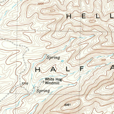 United States Geological Survey Horse Mountain, TX (1983, 24000-Scale) digital map