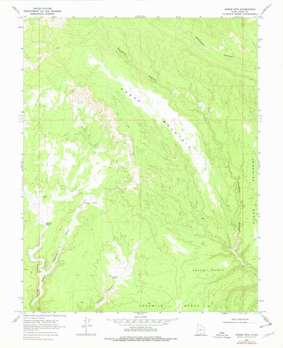 United States Geological Survey Horse Mountain, UT (1968, 24000-Scale) digital map