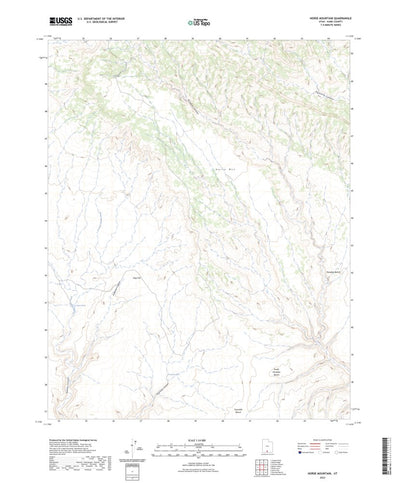 United States Geological Survey Horse Mountain, UT (2023, 24000-Scale) digital map