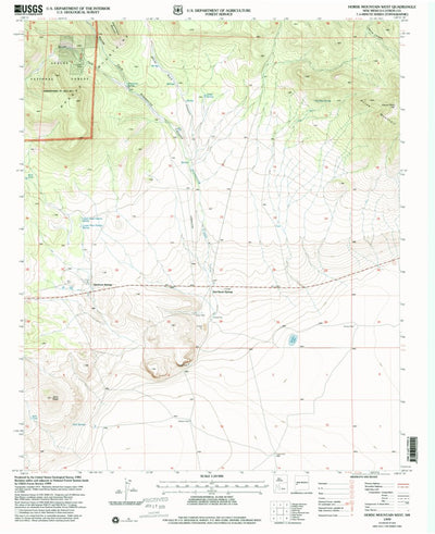 United States Geological Survey Horse Mountain West, NM (1999, 24000-Scale) digital map