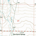 United States Geological Survey Horse Mountain West, NM (1999, 24000-Scale) digital map