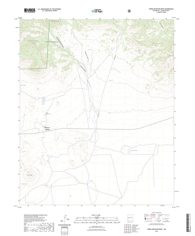 United States Geological Survey Horse Mountain West, NM (2023, 24000-Scale) digital map
