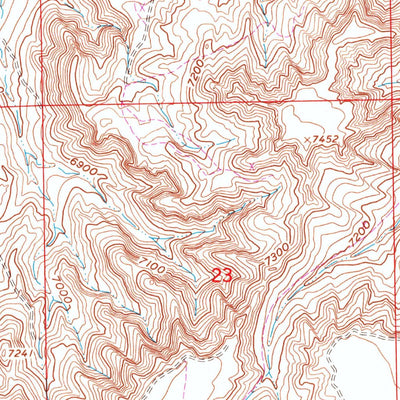 United States Geological Survey Horse Peak, WY (1960, 24000-Scale) digital map