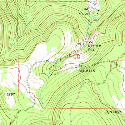United States Geological Survey Horse Prairie, OR (1968, 24000-Scale) digital map