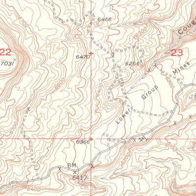 United States Geological Survey Horse Range Mesa, CO (1948, 24000-Scale) digital map