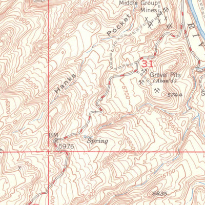 United States Geological Survey Horse Range Mesa, CO (1948, 24000-Scale) digital map