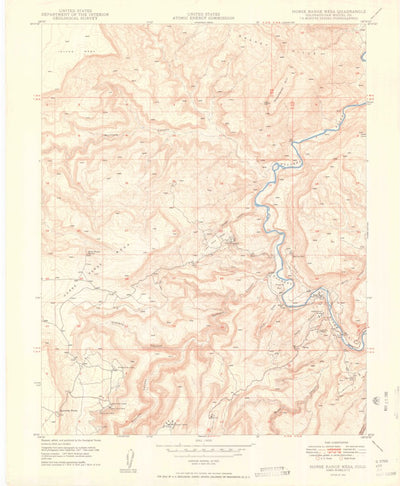 United States Geological Survey Horse Range Mesa, CO (1950, 24000-Scale) digital map