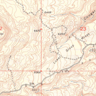United States Geological Survey Horse Range Mesa, CO (1950, 24000-Scale) digital map