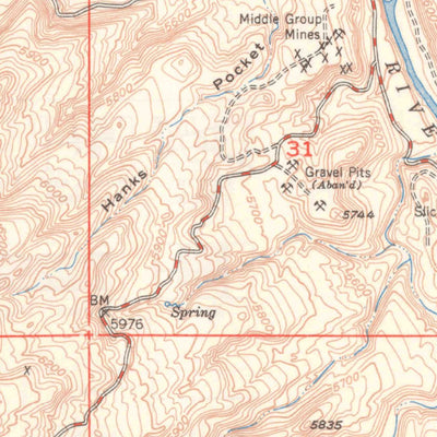 United States Geological Survey Horse Range Mesa, CO (1950, 24000-Scale) digital map
