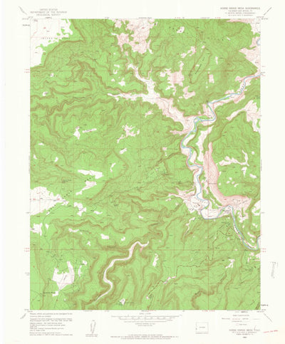 United States Geological Survey Horse Range Mesa, CO (1960, 24000-Scale) digital map