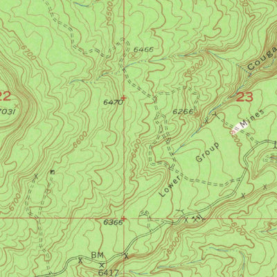 United States Geological Survey Horse Range Mesa, CO (1960, 24000-Scale) digital map