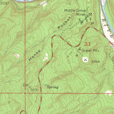 United States Geological Survey Horse Range Mesa, CO (1960, 24000-Scale) digital map