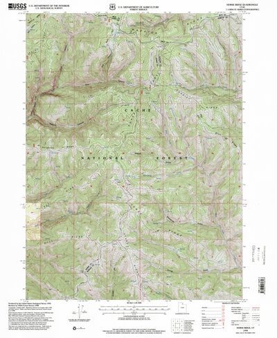 United States Geological Survey Horse Ridge, UT (1998, 24000-Scale) digital map