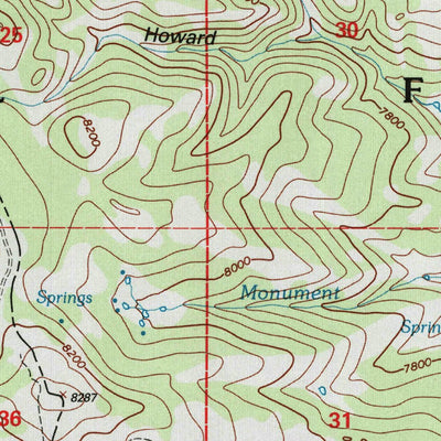 United States Geological Survey Horse Ridge, UT (1998, 24000-Scale) digital map