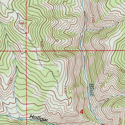 United States Geological Survey Horse Ridge, UT (1998, 24000-Scale) digital map