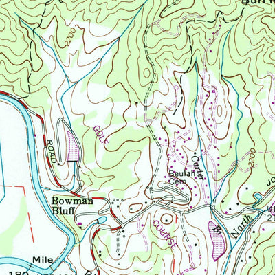 United States Geological Survey Horse Shoe, NC (1965, 24000-Scale) digital map