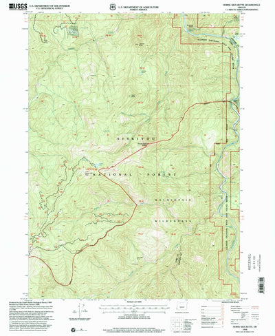 United States Geological Survey Horse Sign Butte, OR (1998, 24000-Scale) digital map
