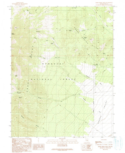 United States Geological Survey Horse Spring Hills, NV (1990, 24000-Scale) digital map