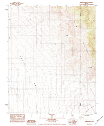 United States Geological Survey Horse Springs, NV (1984, 24000-Scale) digital map