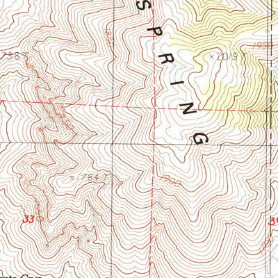 United States Geological Survey Horse Springs, NV (1984, 24000-Scale) digital map